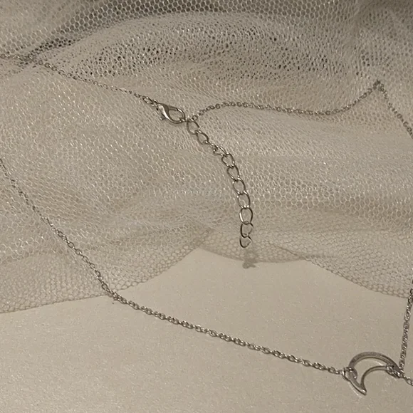 Silver Moon and Star "Y" Necklace! - Picture 3 of 4